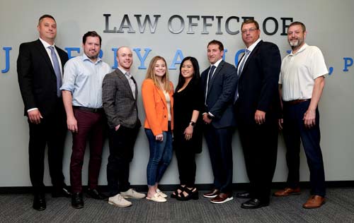 Photo of attorneys and staff of Law Office of Jeffrey A. Jones